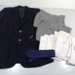 愛知県立長久手高等学校/男子学生服 ブレザー/ズボン/ネクタイ/シャツセット