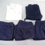 愛知 淑徳高校 アシックス asics 体操服長袖ジャージパンツ+ハーフパンツ+半袖ポロシャツ
