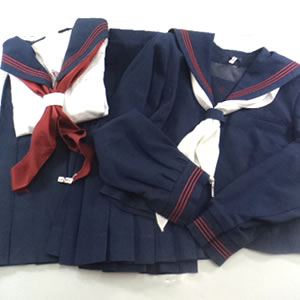 日本大学豊山女子中学校 女子中学セーラー服 制服上下セット A Sports